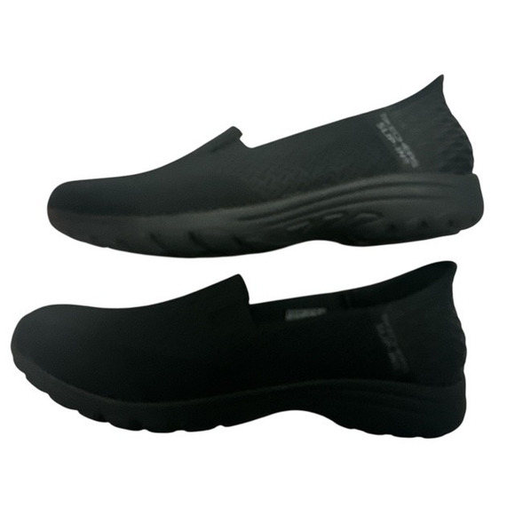 Skechers size 8 Shoes Black Slip-In Reggae Fest Guiding Light 158698 Relaxed Fit - Picture 5 of 8